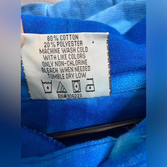 PAWZ blue tie-dye hoodie - Picture 5 of 5